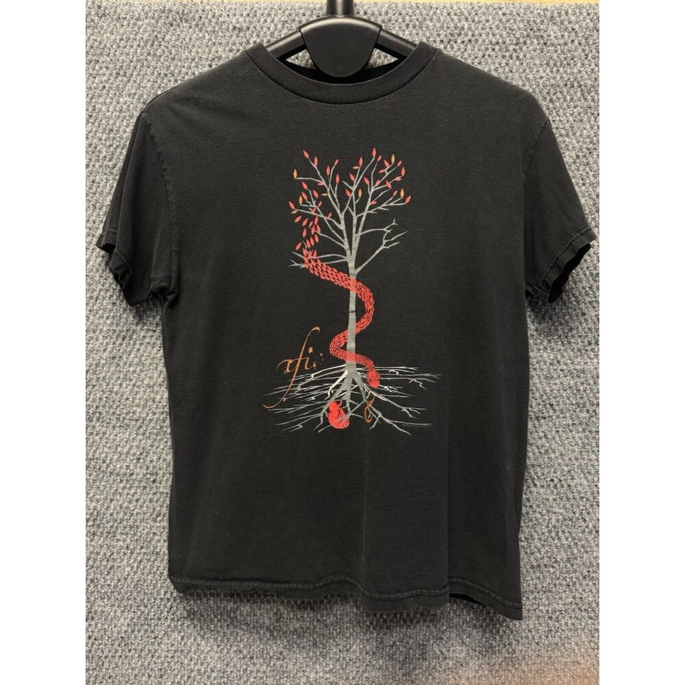 Vintage 2006 AFI Tree Graphic Tee Cinder Block Band Shirt Black Medium